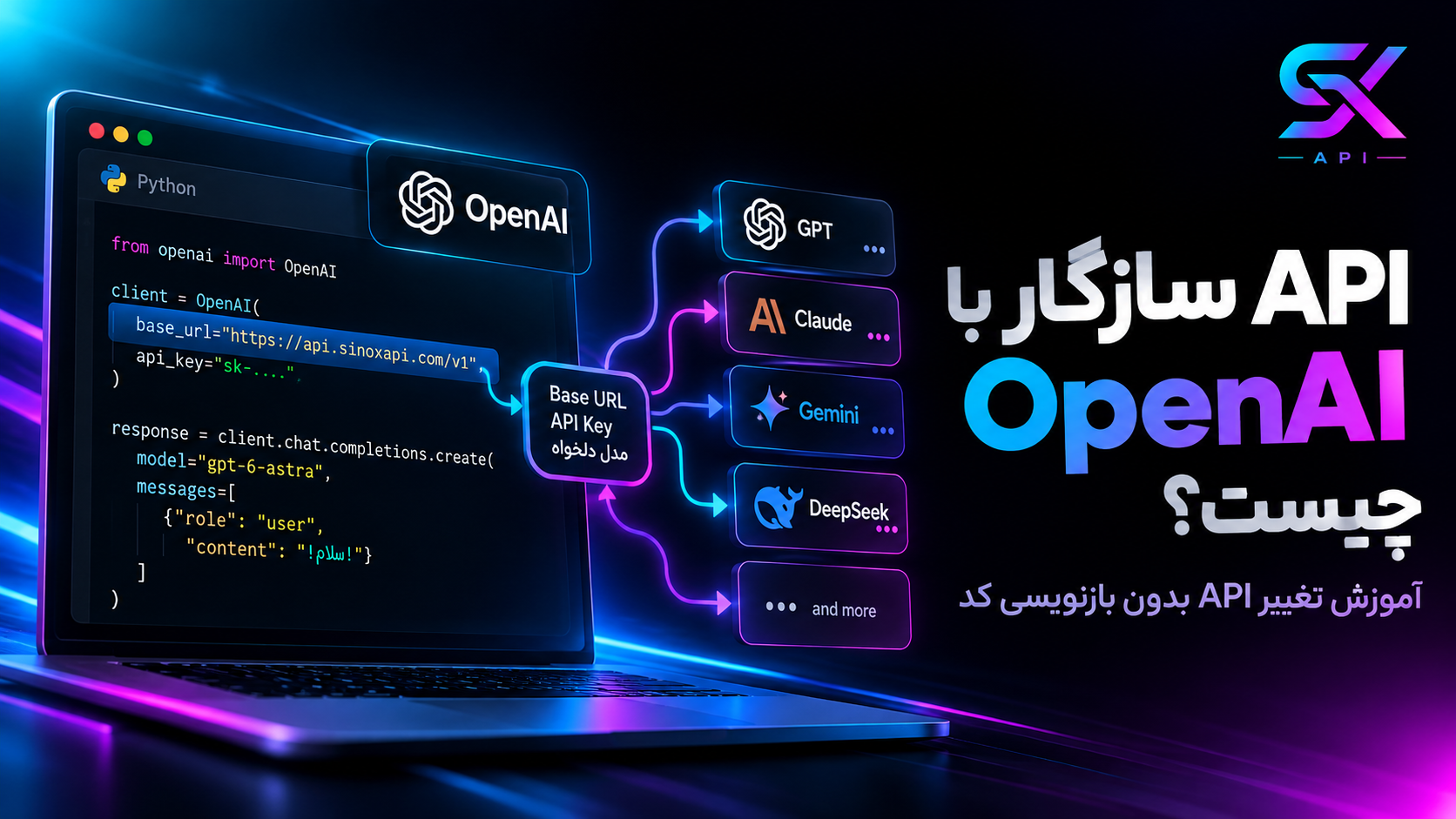 آموزش API سازگار با OpenAI